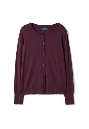 OVS, CREW-NECK CARDIGAN, REGULAR FIT - Cardigan - plum