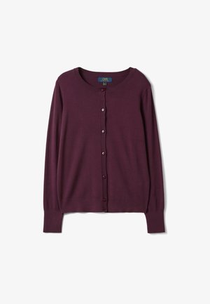 OVS, CREW-NECK CARDIGAN, REGULAR FIT - Cardigan - plum