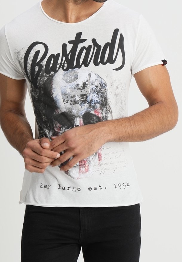 Key Largo Triko s potiskem - off-white