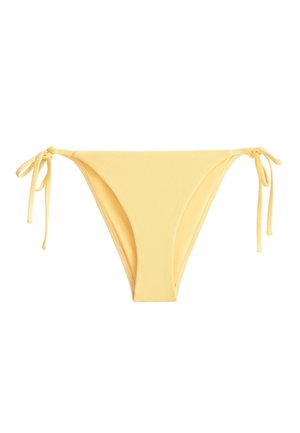 OYSHO, MEDIUM-COVERAGE TIE RIB BIKINI BRIEFS - Bas de bikini - soft yellow