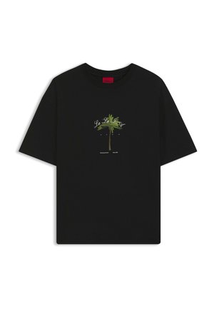 HUGO, - T-shirt z nadrukiem
