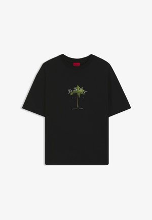 HUGO, - T-shirt z nadrukiem