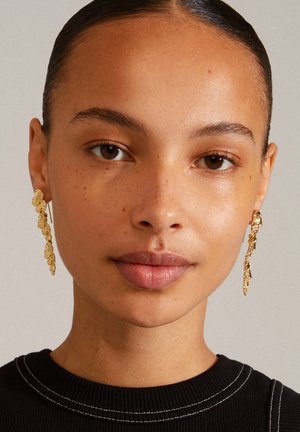 ECHO FLOWER DANGLE - Earrings - gold coloured