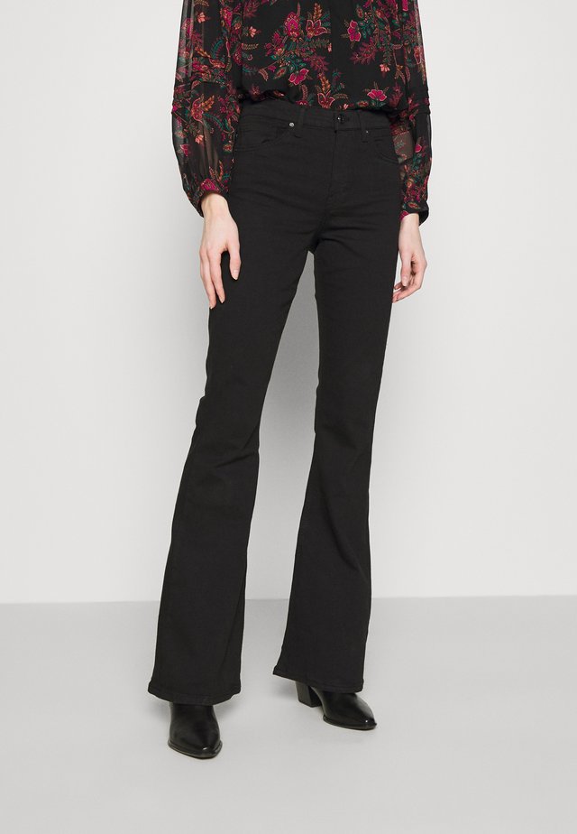 JAMIE - Flared Jeans - black