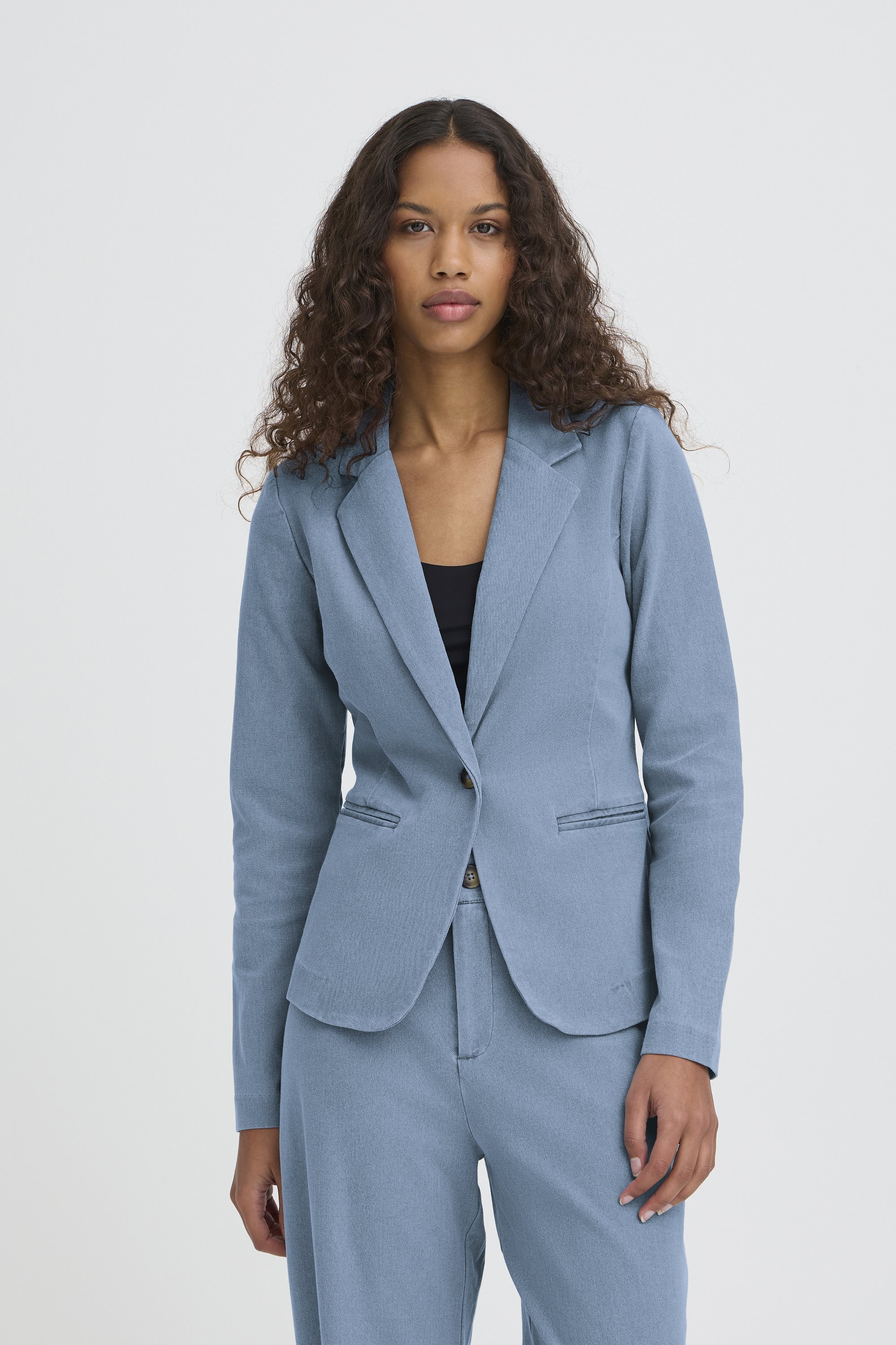 ICHI getailleerde blazer IHKATE groen
