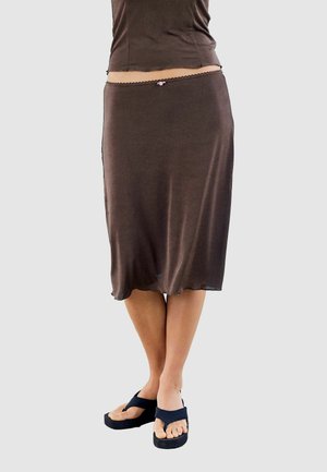 Résumé, NICOLETTERS - Jupe trapèze - dark brown