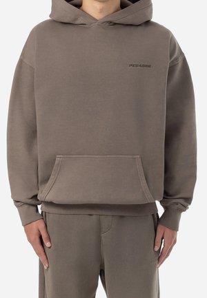 Felpa con cappuccio - brown