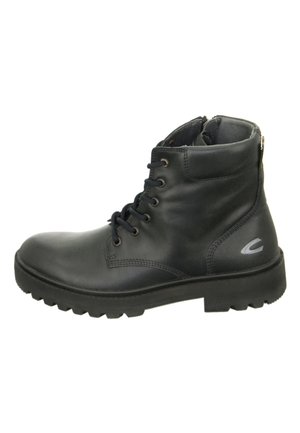 Schnürstiefelette - black