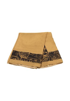 CON RIQUADRO STAMPA PASSPORT - Sciarpa - tan