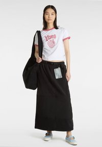 Vans APPLE BOOM RINGER - Triko s potiskem - white/mauvewood