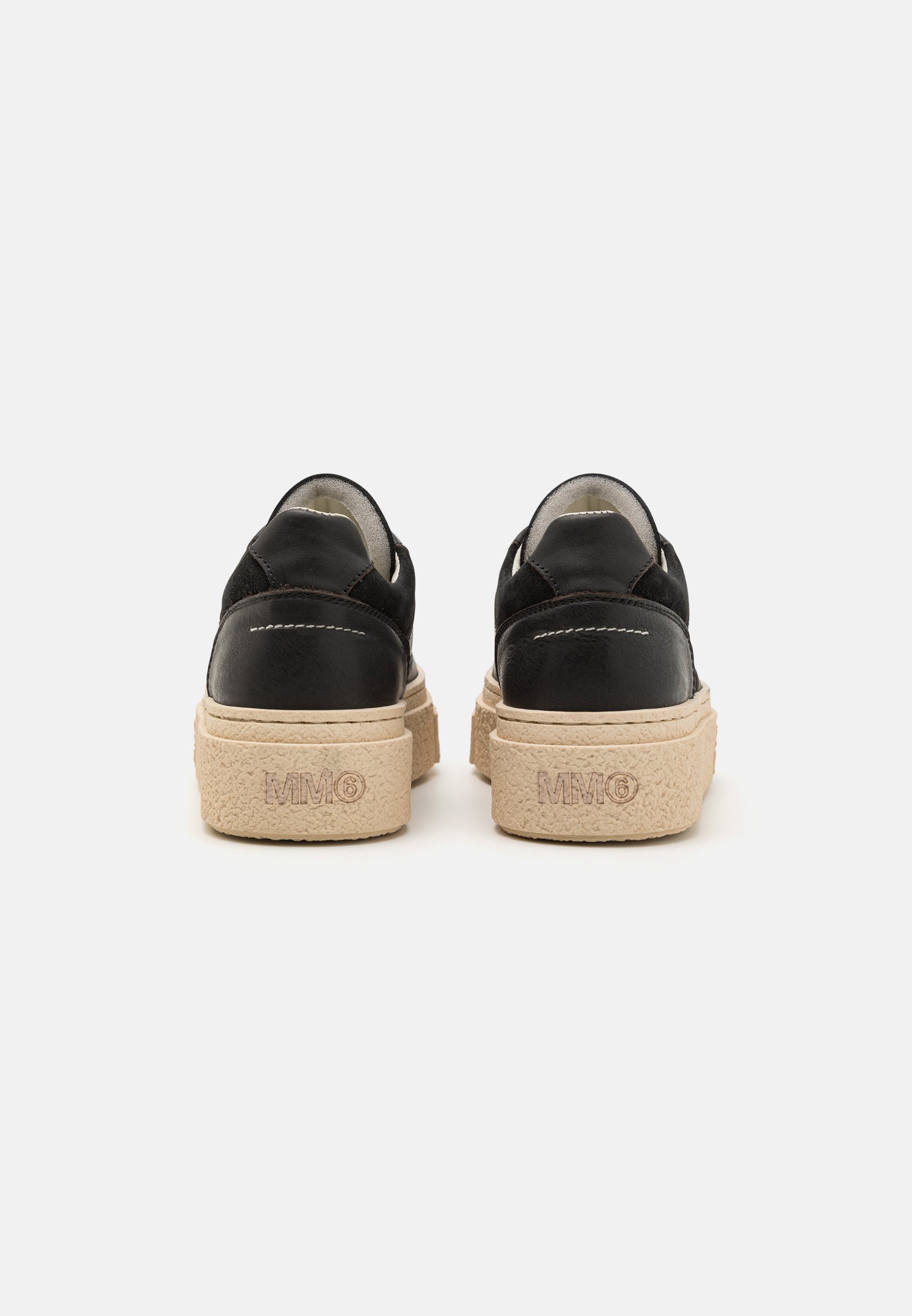 国内発送☆MM6 Maison Margiela☆SNEAKERS/BLACK MM6 Maison Margiela 6 Court low-top Sneakers | Black
