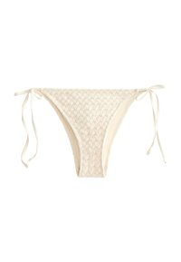 MEDIUM-COVERAGE LEAF CROCHET TIE - Bikinialaosa - stone
