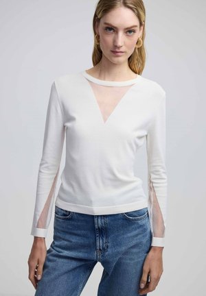 Ipekyol TRANSPARENT GARNISHED  - Pullover - ecru