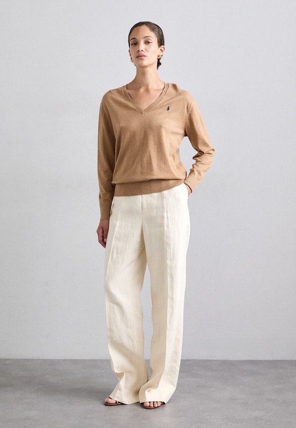 Jumper - camel melange3