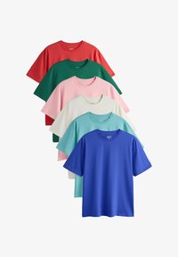 Non selezionato, ecru blue red pink green teal green