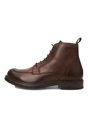 Lace-up ankle boots - dark brown