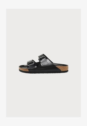 Birkenstock, ARIZONA LENA AMALFI BLACK HEX UNISEX, czarny