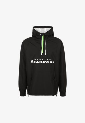 NFL OVERLAP LOGO SEATTLE SEAHAWKS  - Cortaviento - schwarz