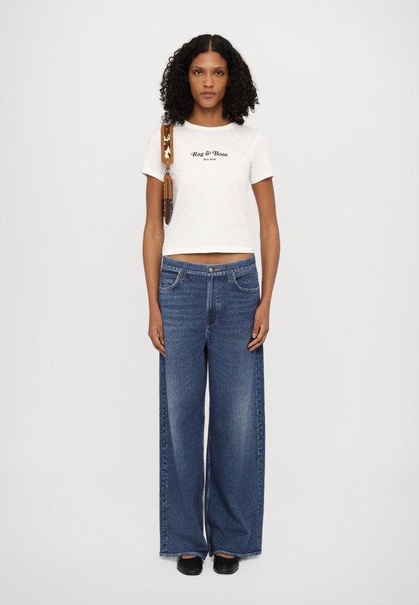 MINI SCRIPT TEE - Print T-shirt - ivory mult4