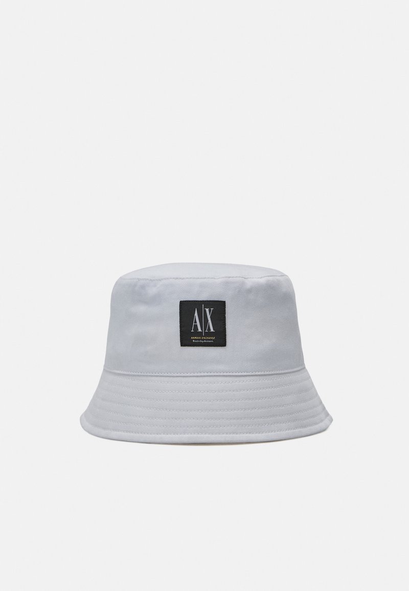 Armani Exchange BUCKET HAT UNISEX Chapeau bianco white/blanc