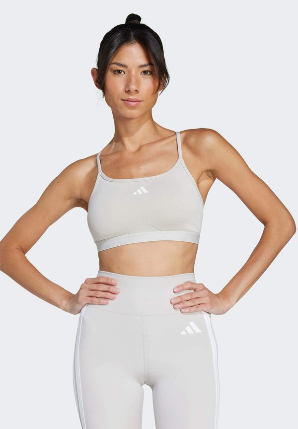 3STRIPES - Light support sports bra - alumina2