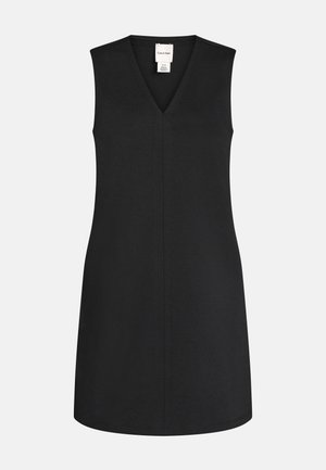 Calvin Klein, INTERLOCK V NECK MINI DRESS - Robe en jersey - black