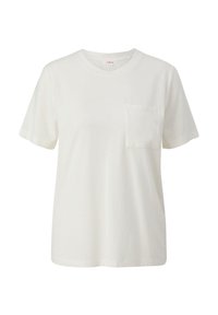 MIT BRUSTTASCHE - T-shirt basique - ecru