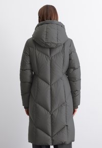 Marc O'Polo LONG NEW QUILTINGS WITH HOOD - Sulemantel - light graphite