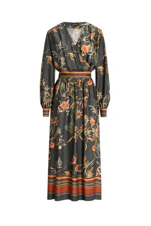 Luisa Spagnoli GAZZA - Robe de jour - var verde arancio var verde ruggine