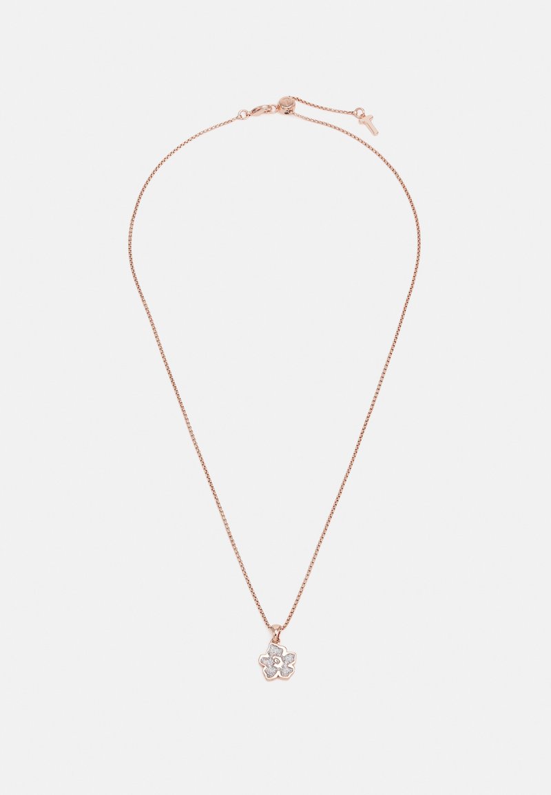 Ted Baker LILEA MAGNOLIA LILLIFORA SMALL PENDANT Necklace rose gold