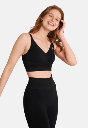BROOKE - Light support sports bra - black