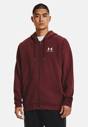 ESSENTIAL FZ HOOD - Sweatjakke - chestnut red
