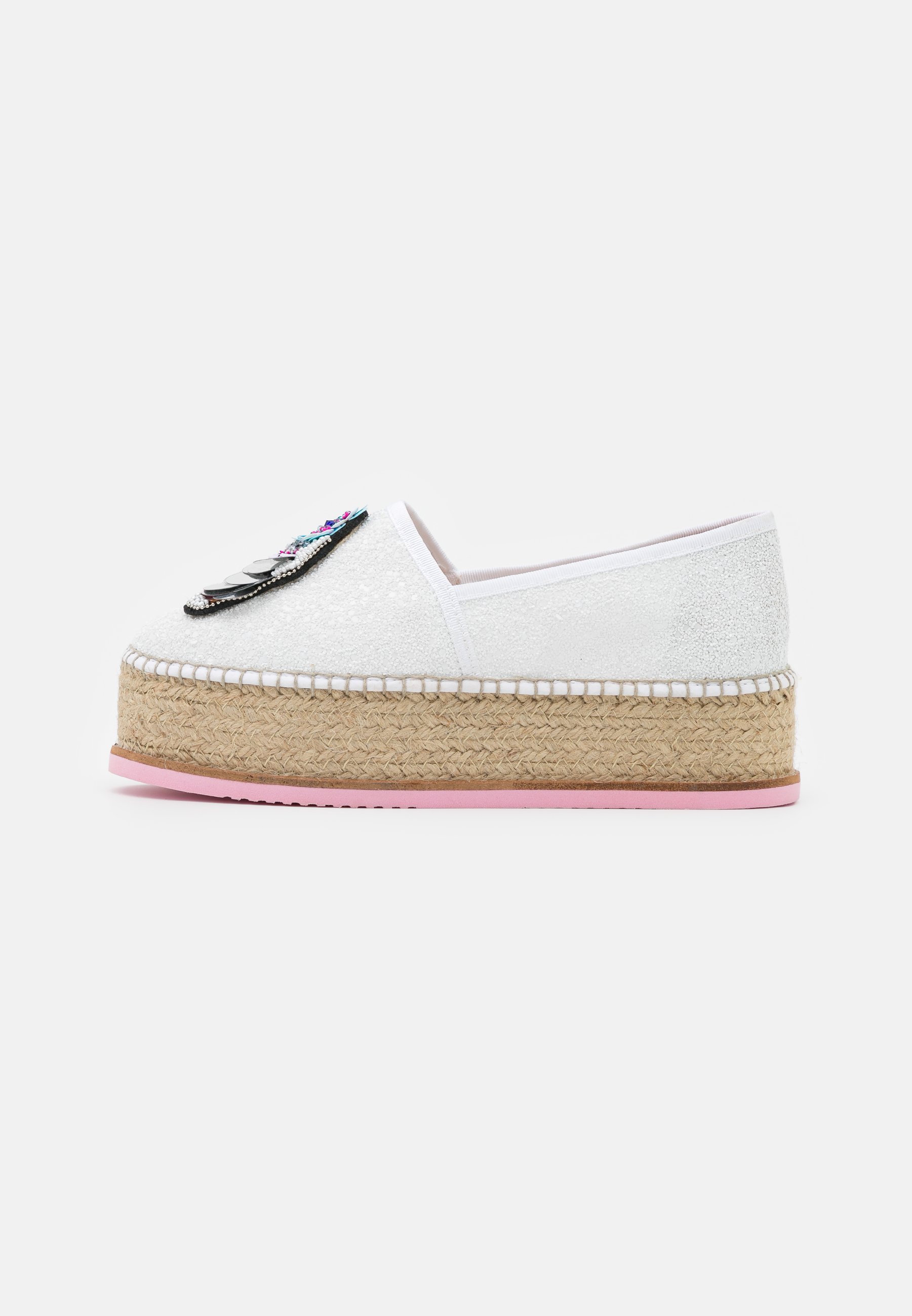 Gaimo TUCAN - Alpargatas - glitter blanco/blanco - Zalando.es
