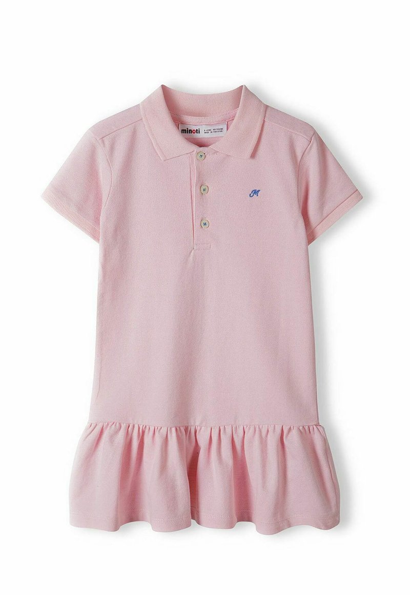 MINOTI SHORT SLEEVE WITH FRILLED - Freizeitkleid - light pink