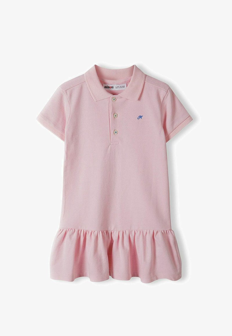 MINOTI SHORT SLEEVE WITH FRILLED - Freizeitkleid - light pink