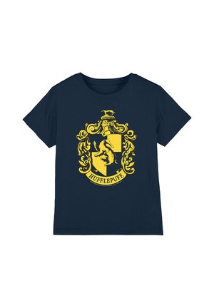 Cotton Soul, HARRY POTTER HUFFLEPUFF CREST UNISEX - Print T-shirt - dark blue