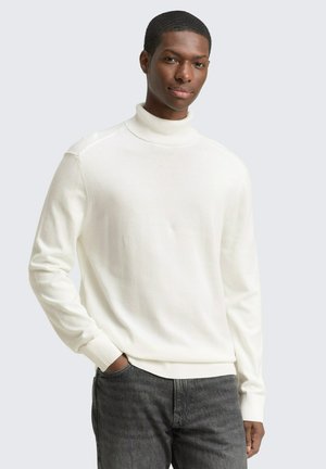 ROLLKRAGEN - Strickpullover - wool white