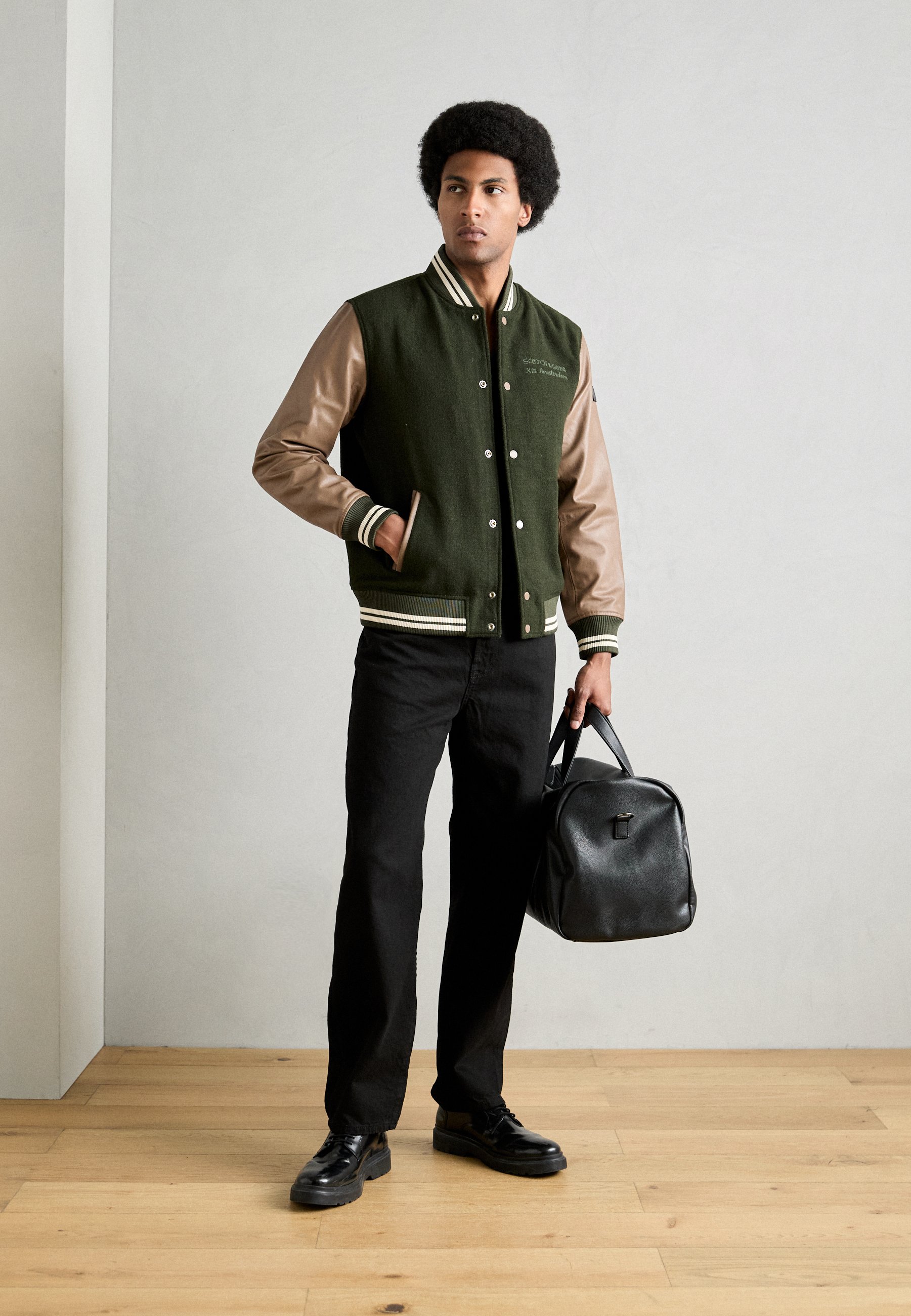 Scotch & Soda VARSITY JACKET - Bomber Jacket - heritage green