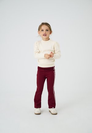 ONLY MINI KMGPAIGE LIFE PIPING FLARED - Legging (type pantalon) - cabernet