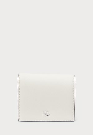 CROSSHATCH LEATHER COMPACT WALLET - Peňaženka - soft white