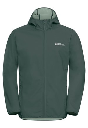Jack Wolfskin, BORNBERG HOODY M - Softshelljas - sago palm