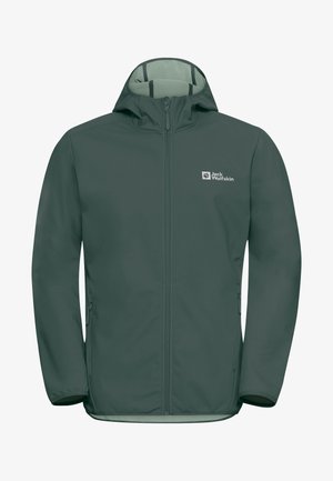 Jack Wolfskin, BORNBERG HOODY M - Softshelljas - sago palm