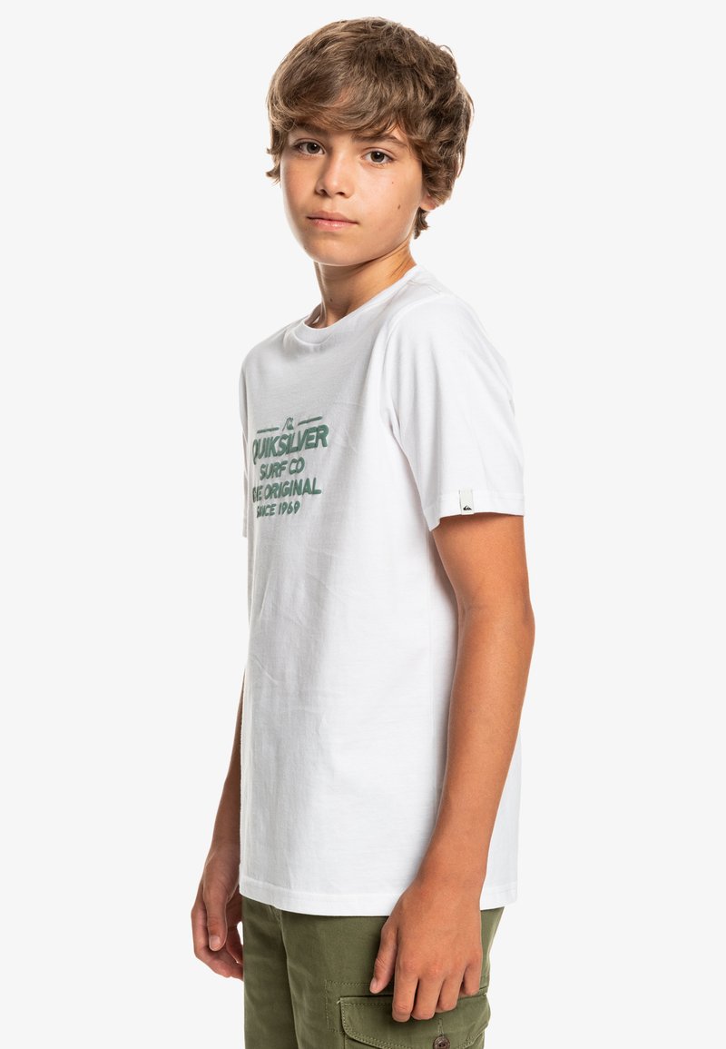 Kinder Shirts | Quiksilver FEEDING LINE T-Shirt print white/offwhite - AN30826 Kinder Shirts | Quiksilver FEEDING LINE T-Shirt print white/offwhite - AN30826