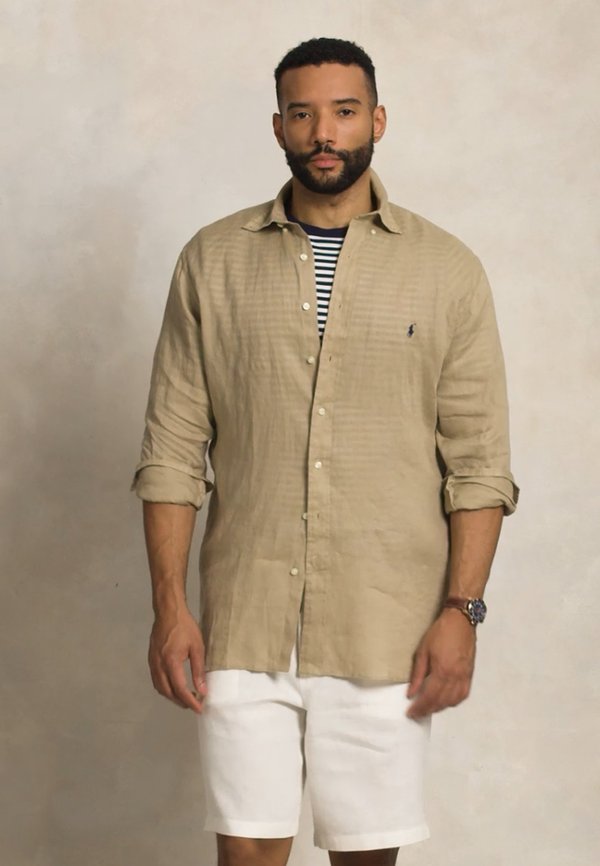 LINEN SHIRT - Shirt - coastal beige3