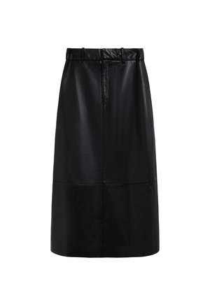 MIDI  - Falda acampanada - black