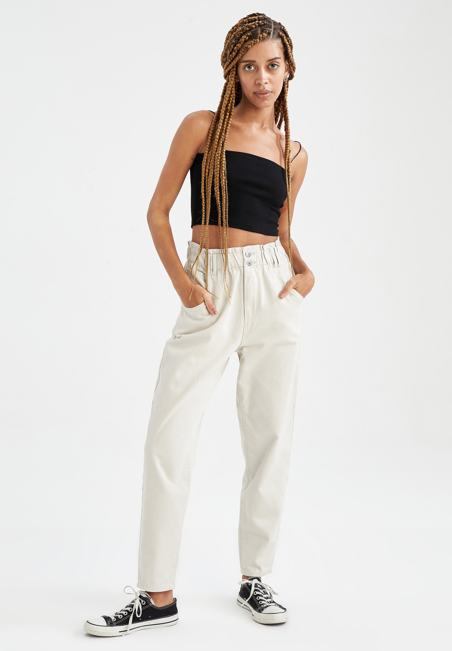 DeFacto SLOUCHY - Pantaloni sportivi - beige/pietra - Zalando.it