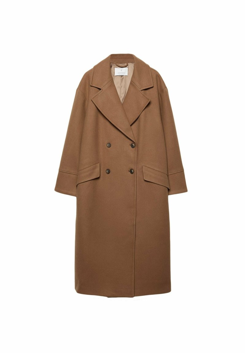 Stradivarius Mantel lichtbruin mêleerd