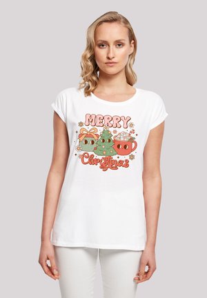 MERRY CHRISTMAS COZY AND CUTE - T-shirt print - weiß