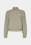 AEROREADY TRAIN ESSENTIALS QUARTER ZIP - Treningsjakke - silver pebble