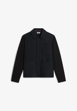 Tommy Hilfiger, ESS MIX MEDIA CHORE JACKET - Summer jacket - black